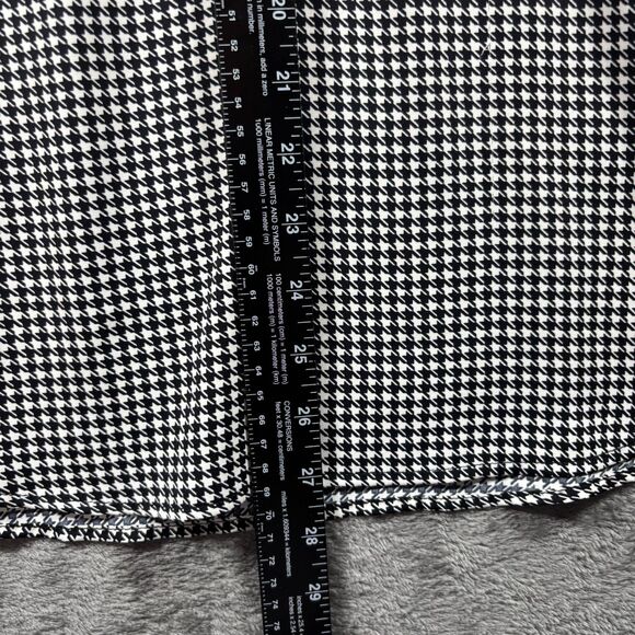 Torrid Harper Studio Crepe De Chine 3/4 Sleeve Blouse Houndstooth Size 2 2X H281 - Picture 6 of 10